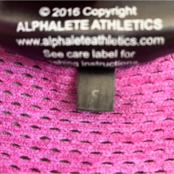 Alphalete Pink Purple Breathable Racerback Tank Top Small - Picture 4 of 4